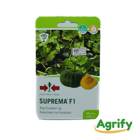 Suprema F Squash Seeds Kalabasa Eastwest Seeds Shopee Philippines