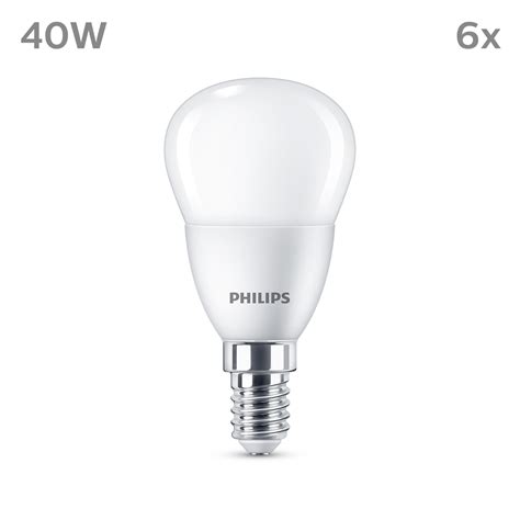 Philips Led Bulb E14 4 9w 470lm 2700k Matt X3 Uk