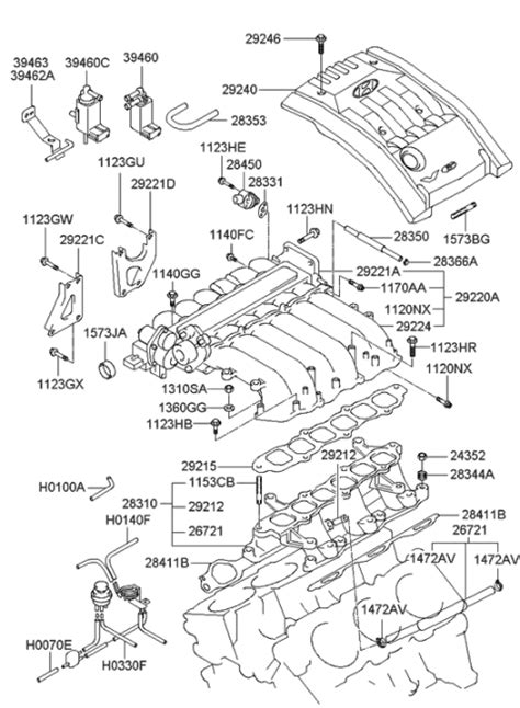 Intake Manifold - 2001 Hyundai XG300