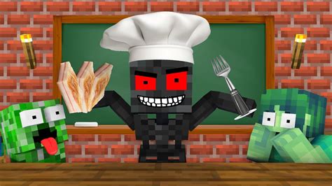 Monster School Cooking Challenge Minecraft Animation Youtube