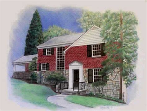 Red Pencil House Drawing Interesting Drawings House Drawing Color