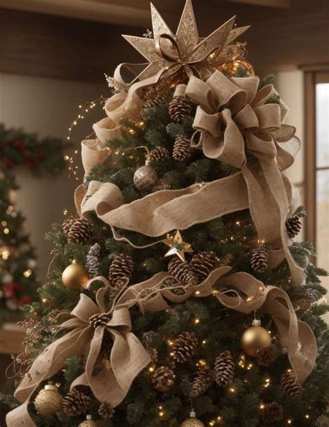 34 Charming Rustic Christmas Tree Decoration Ideas In 2023