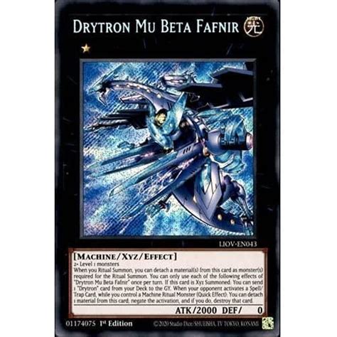 Liov En Ere Edition Drytron Mu Beta Fafnir Carte Secrete Rare