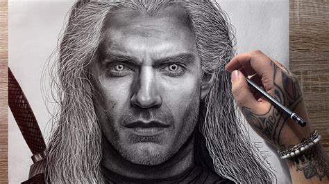 Drawing The Witcher | Henry Cavill - YouTube