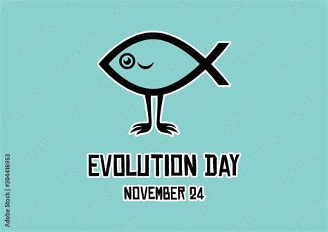 evolution day vector fish  legs icon darwin fish vector