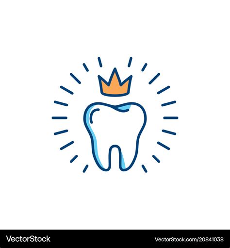 Healthy Teeth Icon Dental Care Logo Concept Oral Vector Image