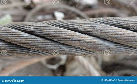 A Thick Steel Cable Very Powerful Stock Photo Image Of Beautiful