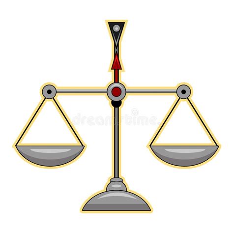 Gráfico Ilustrado De Una Escala De Justicia Equilibrada Que Represente