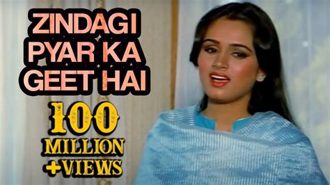 Zindagi Pyar Ka Geet Hai Lyrics In Hindi And English Lata Mangeshkar