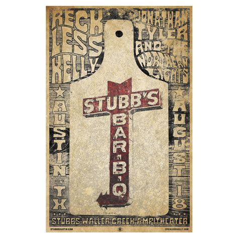 Stubb's, Austin, TX (2023) Concert Poster – Reckless Kelly