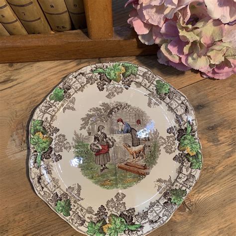 Set Piatti Royal Albert Cats And Cottages Enjoy Coffee And More