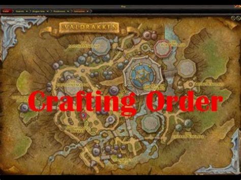 World Of Warcraft Crafting Order Youtube