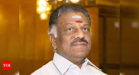 O Panneerselvam: Panneerselvam says no merger talks until Sasikala and ...