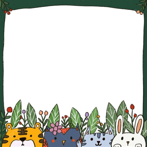 Baby Animals Clip Art Border