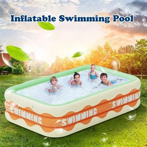 Piscina Dobr Vel Infl Vel Piscinas Infantis De Tamanho Grande Fam Lia