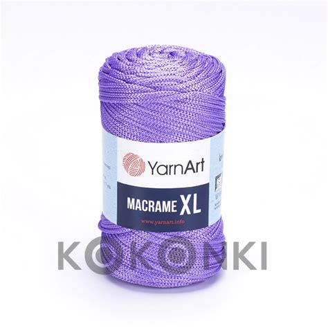 Sznurek Poliestrowy Yarnart Macrame Xl Mm Jasny Fiolet Kokonki