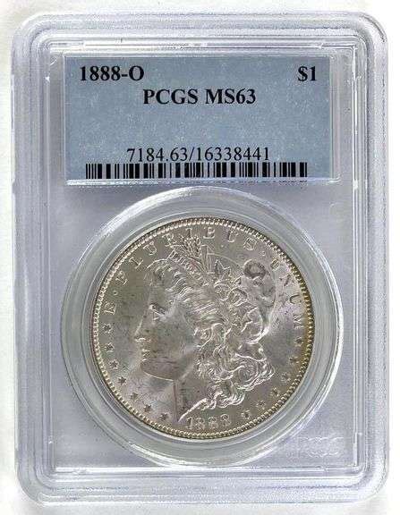 1888 O Morgan Silver Dollar PCGS MS63 Matthew Bullock Auctioneers