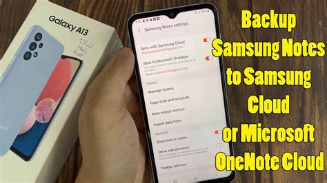 Samsung Galaxy A How To Backup Samsung Notes To Samsung Cloud Or