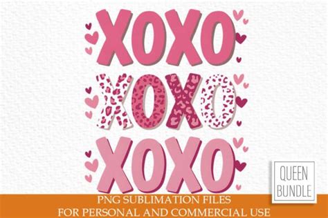 Xoxo Valentine Sublimation Graphic By Queen Bundle · Creative Fabrica