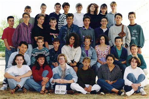 Photo De Classe 3ème 4 De 1990 Collège Honoré De Balzac Copains Davant