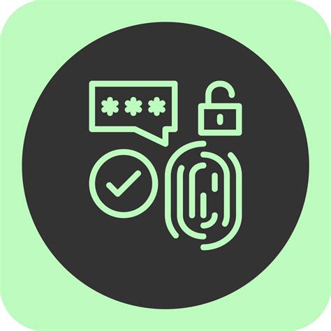 Biometric Security Linear Round Icon Vector Art At Vecteezy