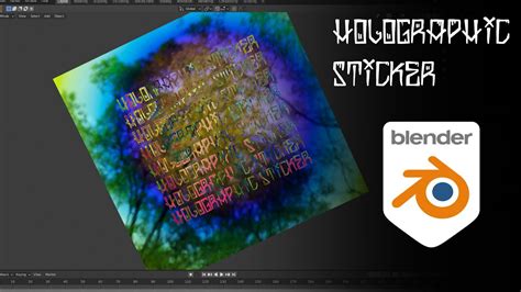 How To Make A Holographic Sticker In Blender Youtube