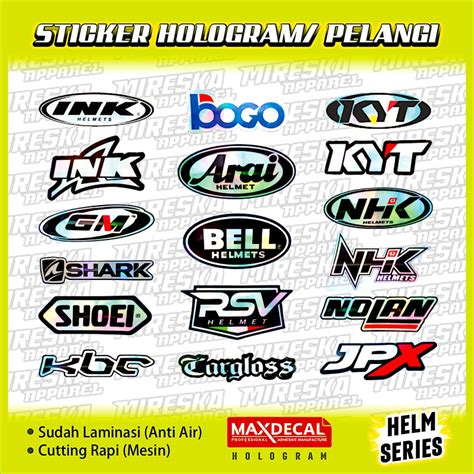 Jual Terbaru Stiker Viral Hologram Terlaris Helmet Helm Series