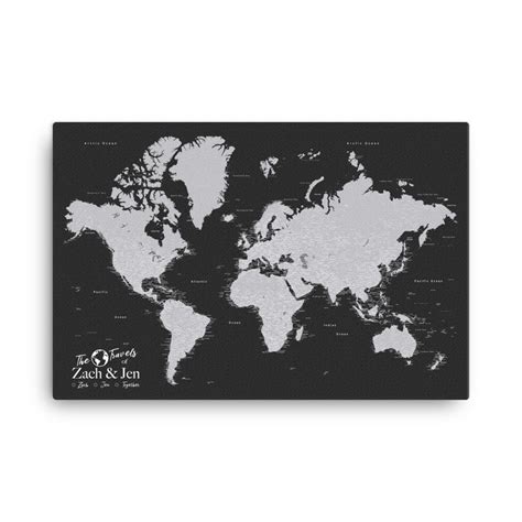 Push Pin World Map With 1,000 Pins - Great Gift For Travelers! – Modern ...