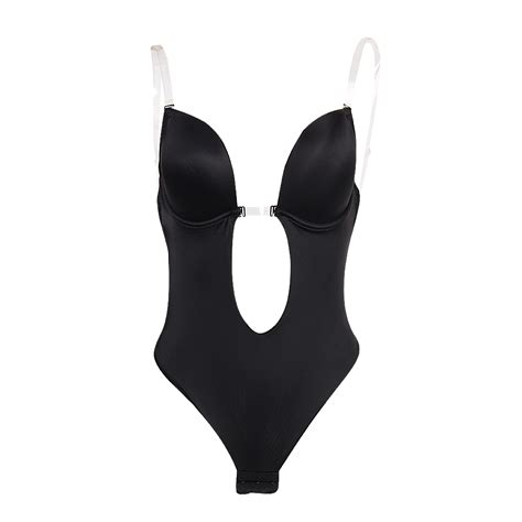 Backless Super Plunge Bodysuit Easy Curves