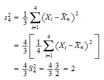 Sample variance