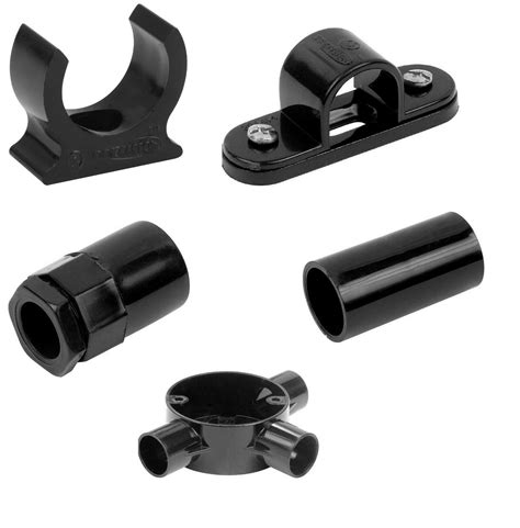 Mm Pvc Conduit Fittings Black Or White Coupler Saddles U Clips