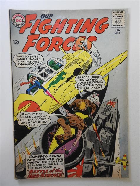 Our Fighting Forces Vg Condition Moisture Stain Comic