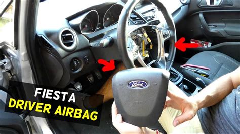 HOW TO REMOVE STEERING WHEEL AIR BAG ON FOR FIESTA DRIVER SIDE AIR BAG