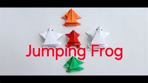 Diy Jumping Frog Origami Paper Jumping Frog Paper Frog Making