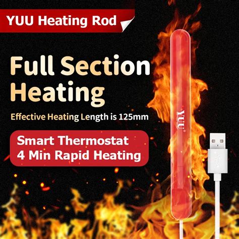 Yuu Vagina Usb Heating Rod Male Masturbator Warmer Smart Thermostat Sex Dolls Heating Stick Anal