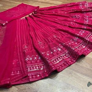 Deep Hot Pink Lehenga Choli For Women Ready To Wear Chania Choli For Girl Indian Designer
