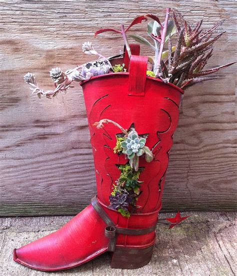 Shoe Planters Recycled Footwear Makes Great Boot Planters Updated