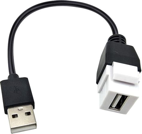 Usb 2 0 Keystone Jack Cable Usb 2 0 A Male To Keystone Female