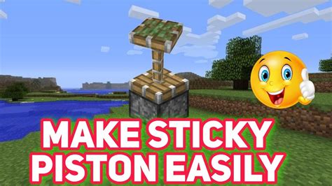 Minecraft How To Make Sticky Piston In Minecraft Survival