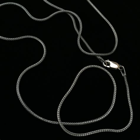 18" Sterling Silver Chain Foxtail | Dichotomie