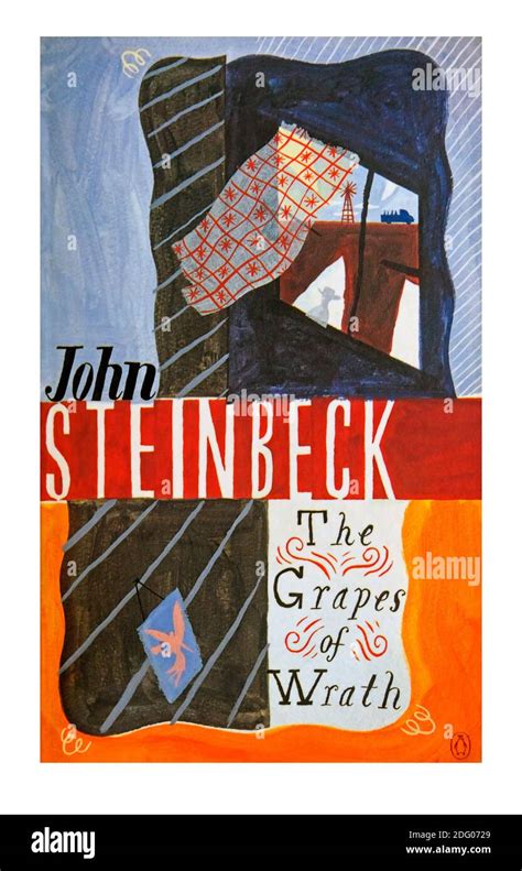 Book cover "The Grapes of Wrath" by John Steinbeck Stock Photo - Alamy