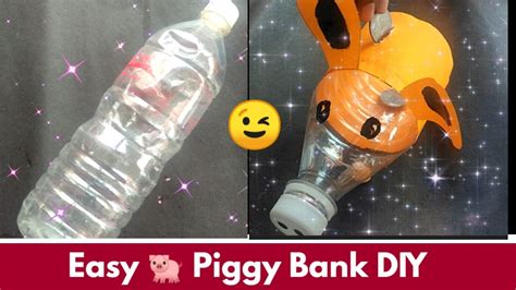 How To Make Diy Piggy Bank With Reused Plastic Bottle Best Out Of