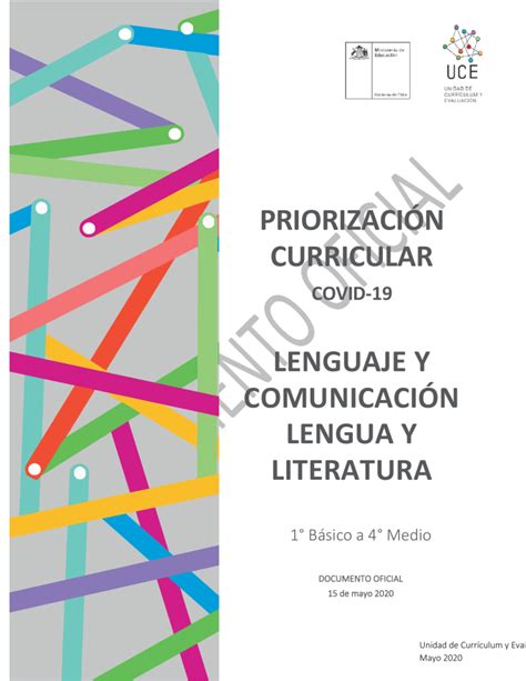 PRIORIZACIÓN CURRICULAR DE LENGUAJE