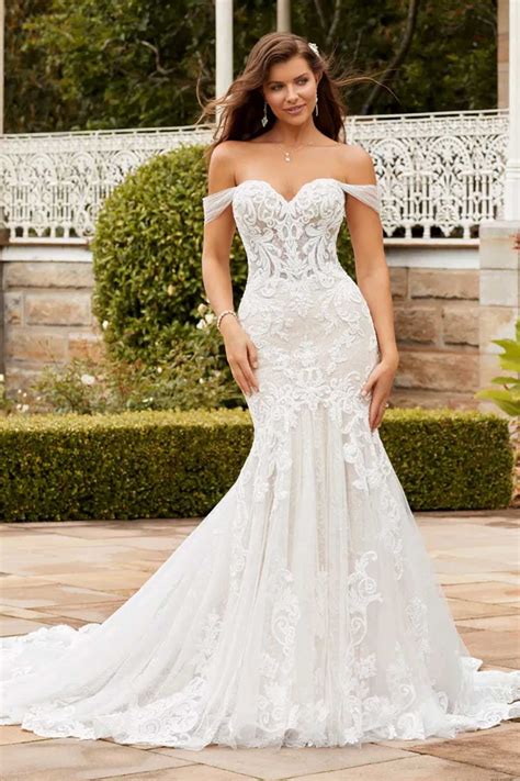 Sophia Tolli Harley Y Ethereal Lace Wedding Dress Taffeta Lace