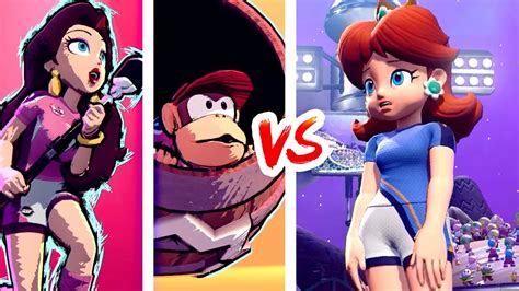 Mario Strikers Battle League Pauline Diddy Kong Vs Daisy 2