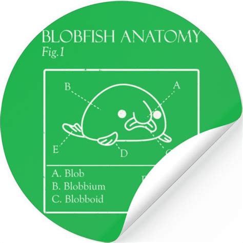 Blobfish Meme Sticker Blobby The Blobfish - Official