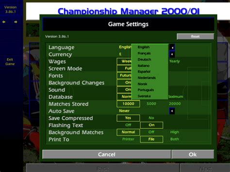 Championship Manager Season 00 01 Classic Macintosh Game Demos