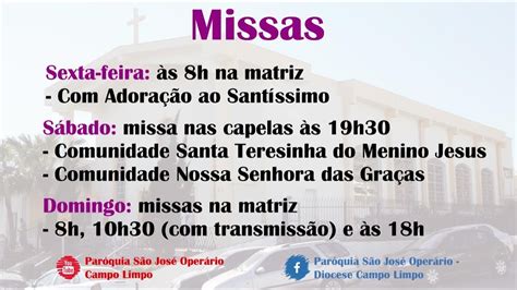 Missa Semana Do Tempo Comum Domingo Youtube