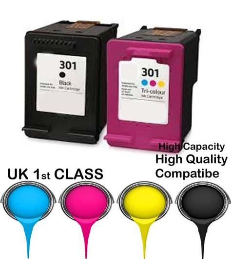 Refilled Black And Colour Ink Cartridges For Hp Envy Ebay