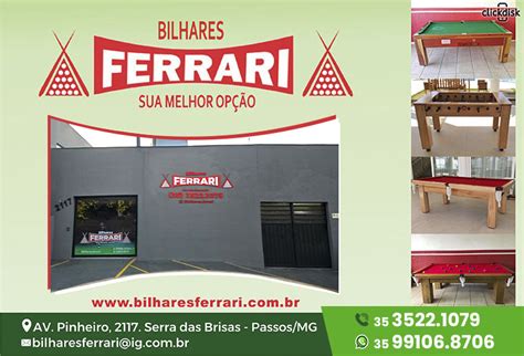 Bilhares Ferrari - BILHARES FERRARI, (35) 3522-1079 - Click & Disk